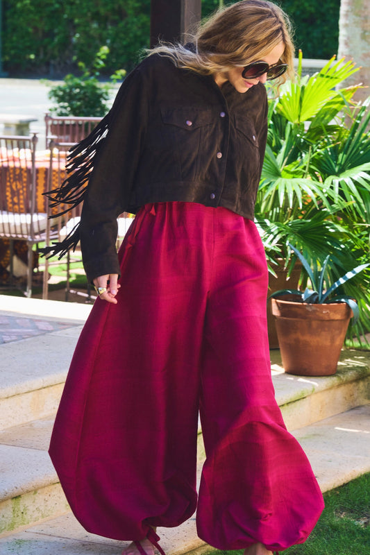 Bubble Pant | Silk Dupioni