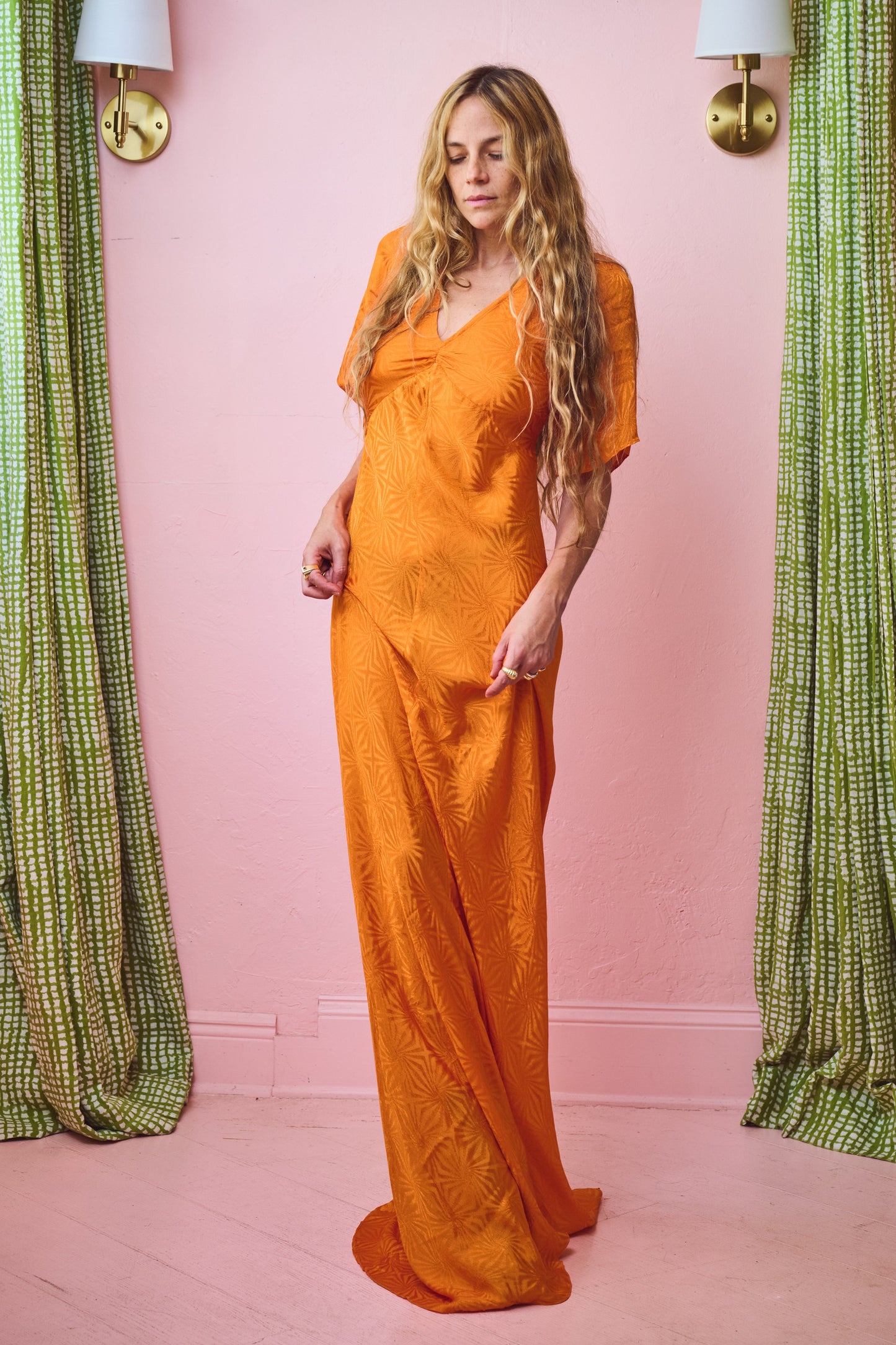 Angler Maxi Dress | Jacquard