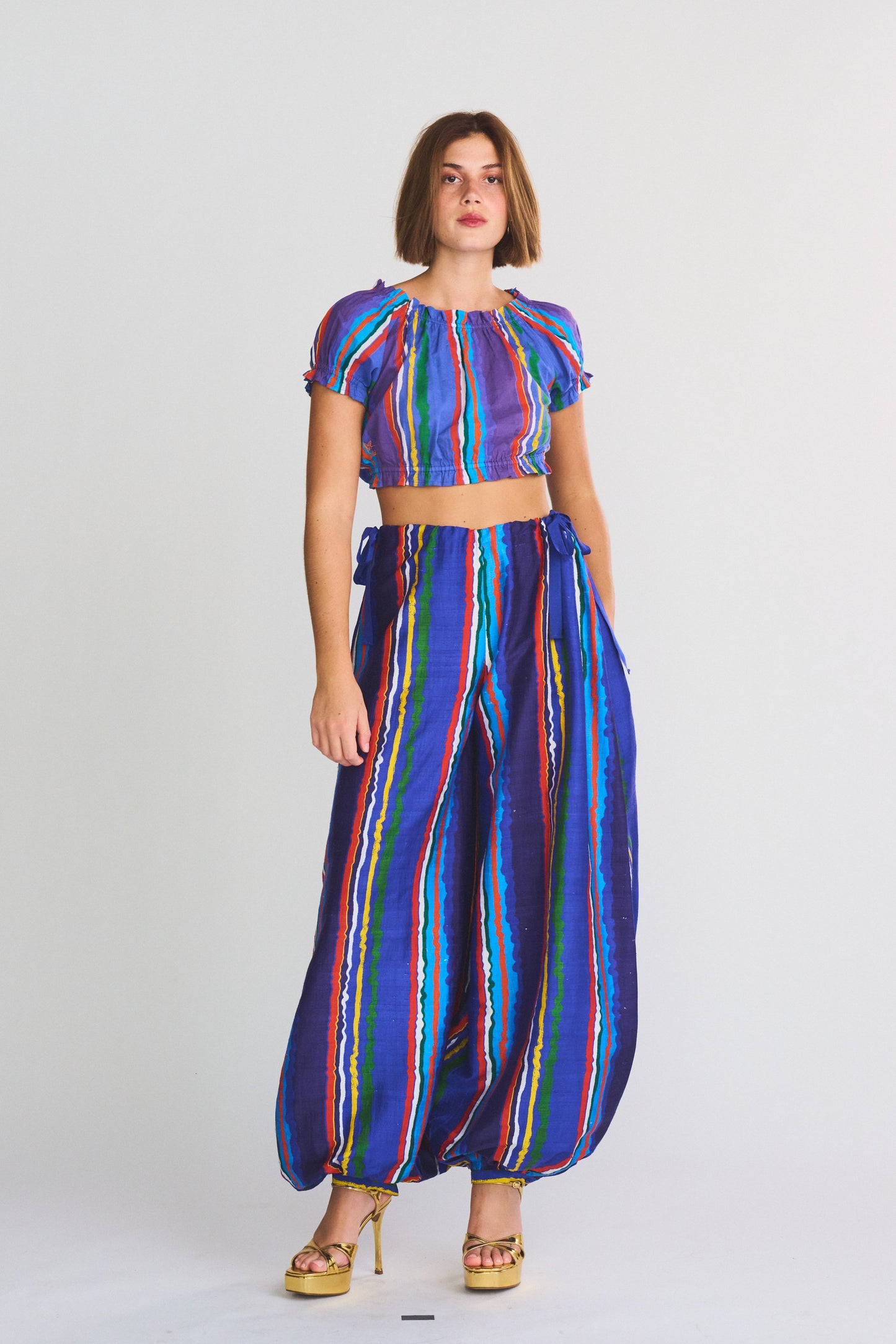 Bubble Pant | Silk Dupioni