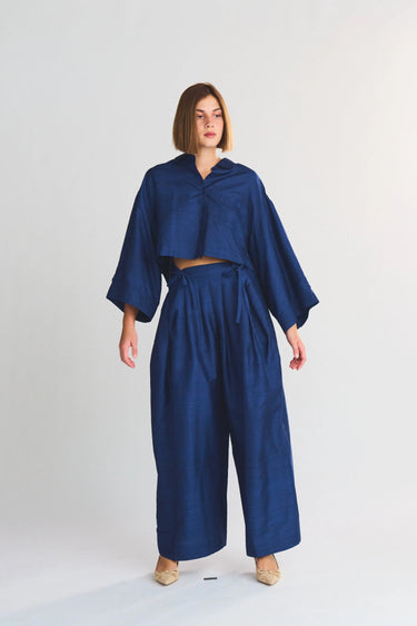 Banyan Pleated Snap Pant | Silk Dupioni Coniglio Palm Beach