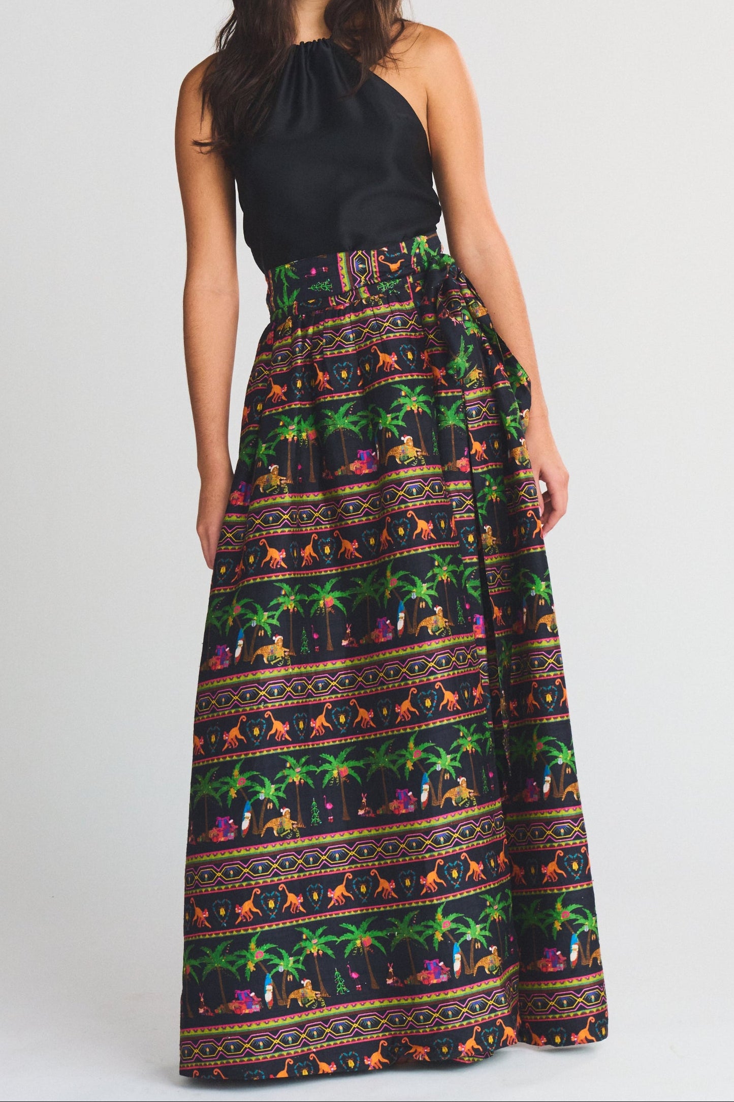 Adjustable Maxi Ball Skirt |  Silk Dupioni