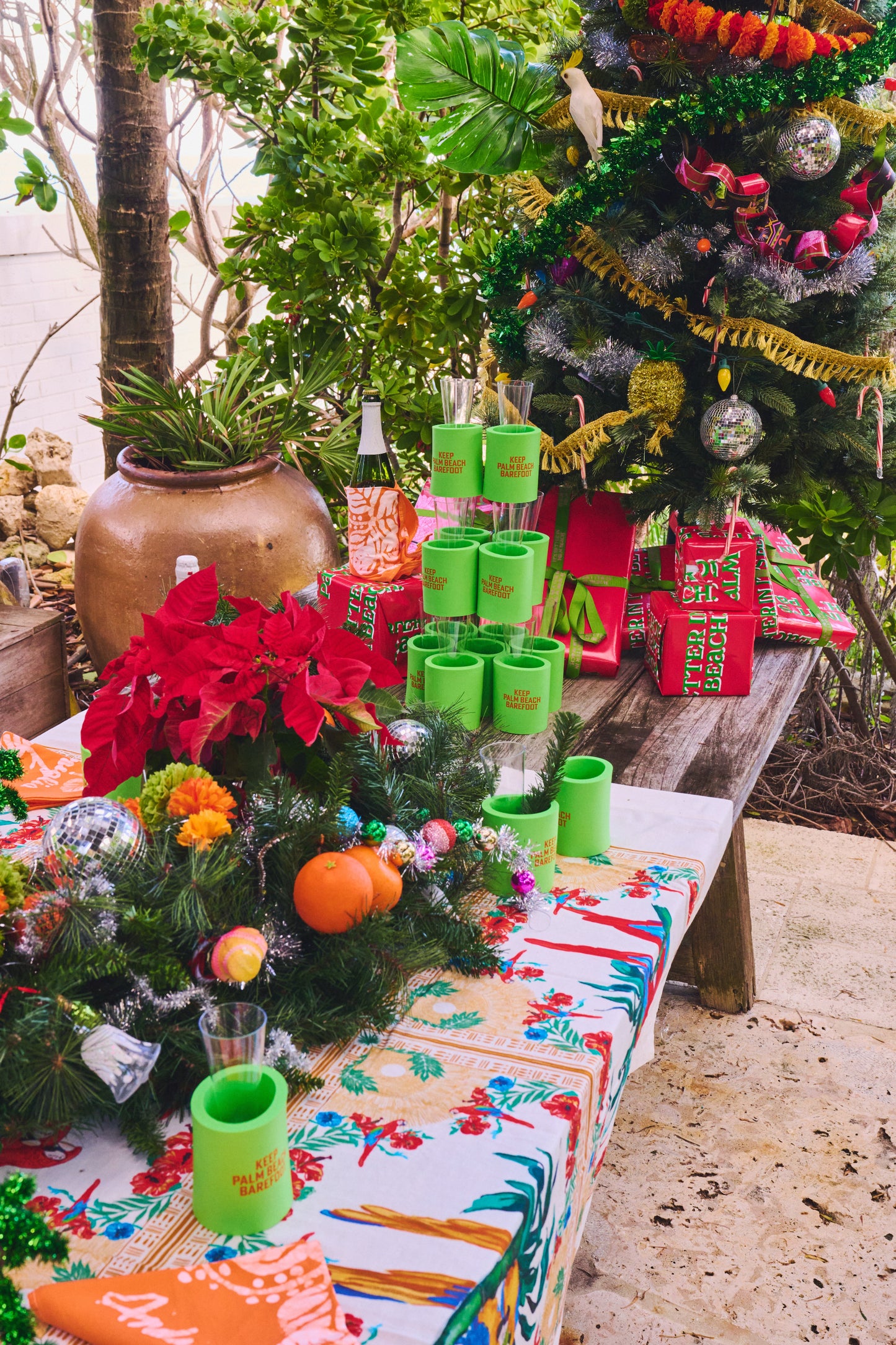 Keep Palm Beach Barefoot Drink Koozie