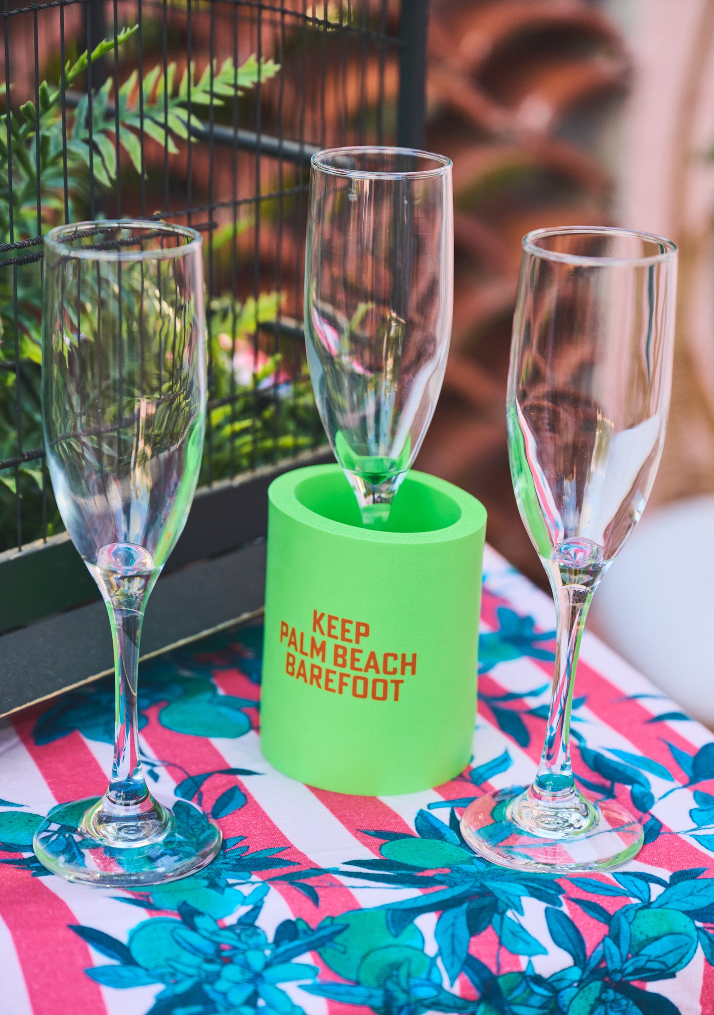 Keep Palm Beach Barefoot Drink Koozie