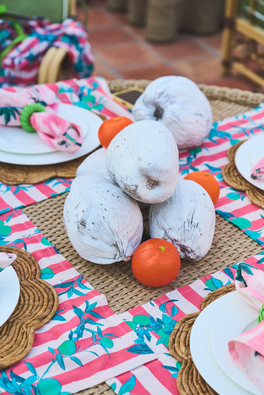 Dinner Napkin | Orange Bunches Colony Coral