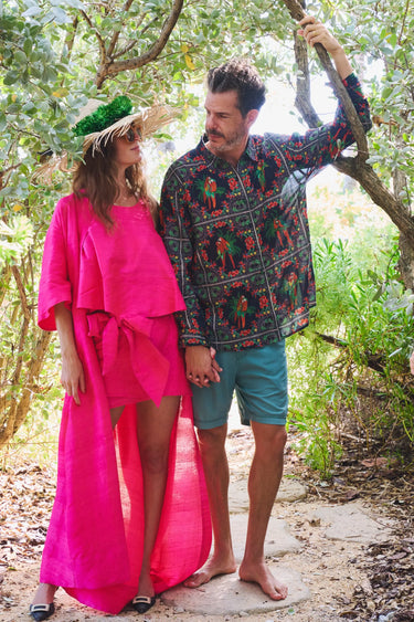 Classic Button Down | Cotton Voile Coniglio Palm Beach