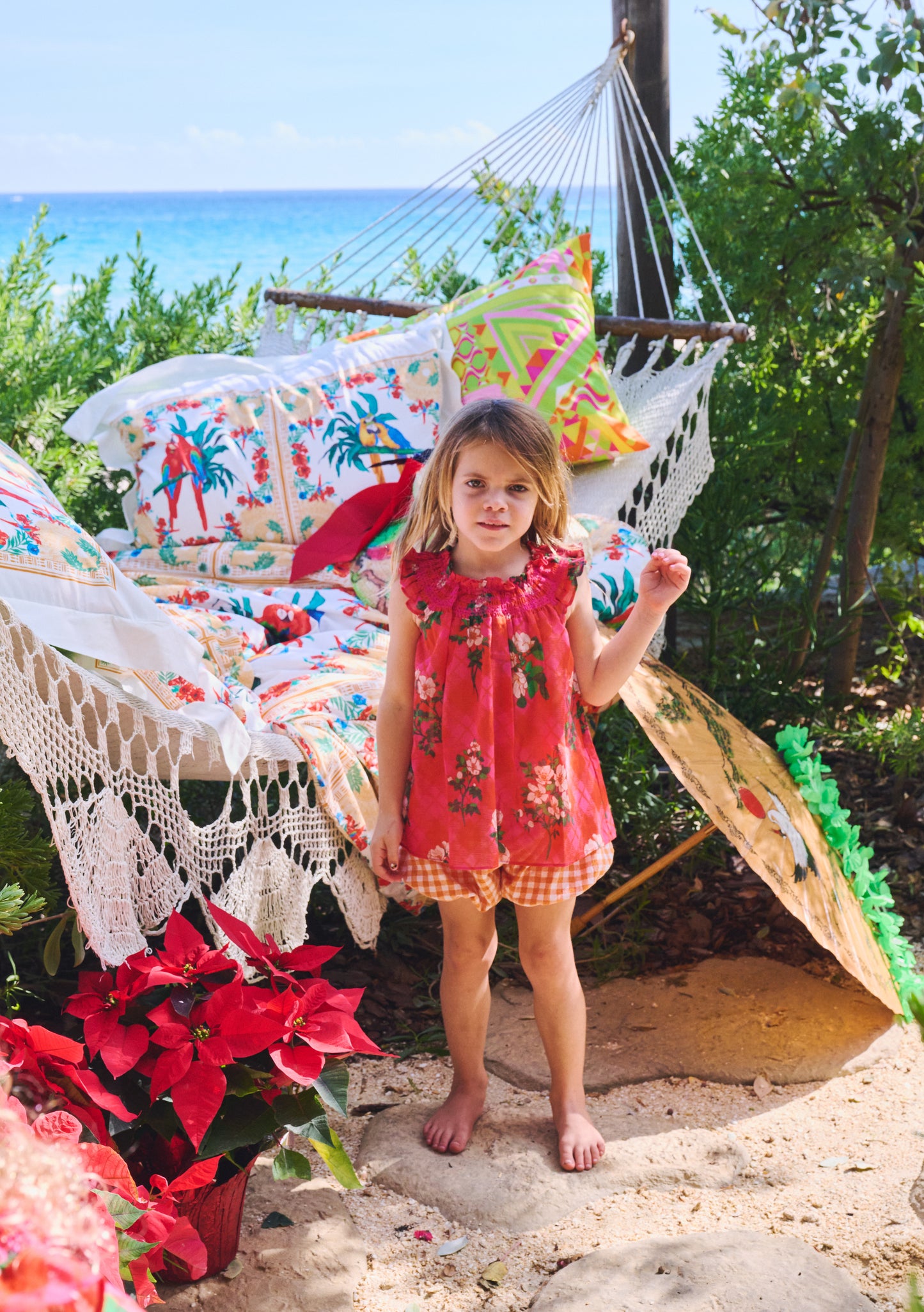 Kids Willa Smocked Mini Dress | Cotton Voile