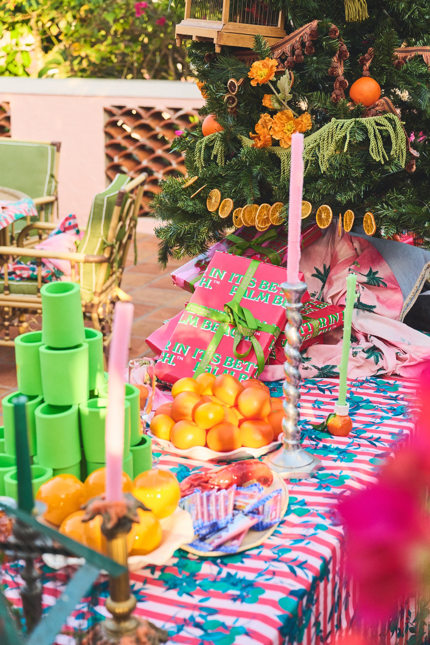 Standard Tablecloth | Orange Bunches Colony Coral