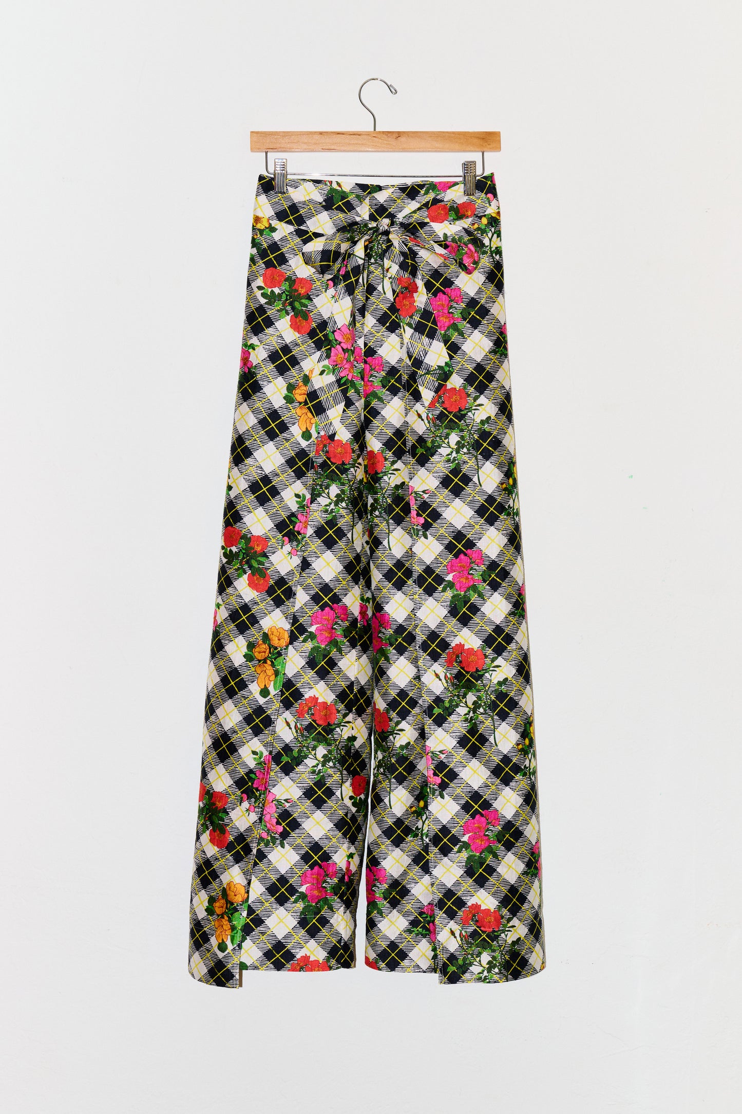 Two Panel Wrap Pant | Silk Dupioni