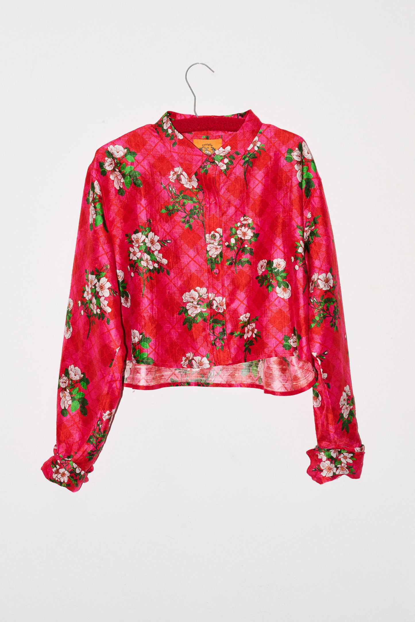 Cropped Classic Button Down | Silk Dupioni