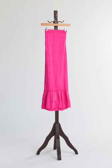 Gogo Cinch Back Midi Skirt | Silk Dupioni