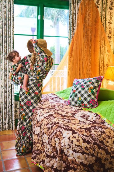 Ruffle Power Pareo™  | Silk Dupioni Coniglio Palm Beach