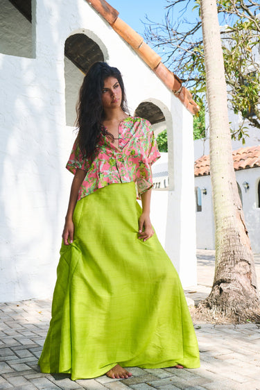 Kenlyn Crop Top | Silk Charmeuse