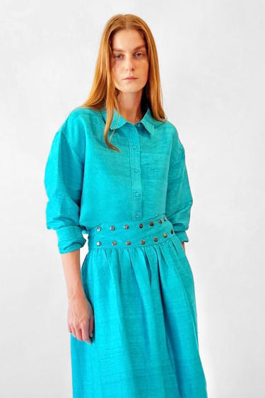 Classic Button Down | Silk Dupioni