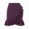 Mini Ruffle Power Pareo | Medium Weight Polka Dot Coniglio Palm Beach