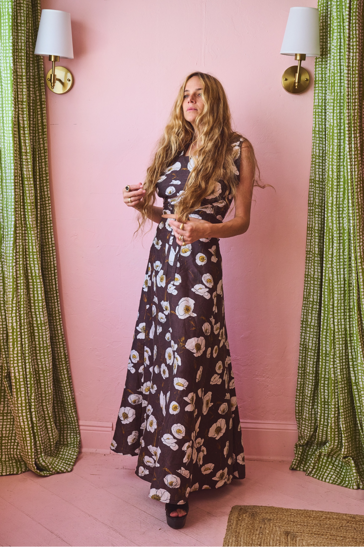 Adjustable Maxi Bustle Skirt | Silk Dupioni