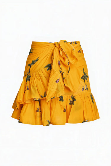 Mini Ruffle Power Pareo | Cotton Gauze Coniglio Palm Beach