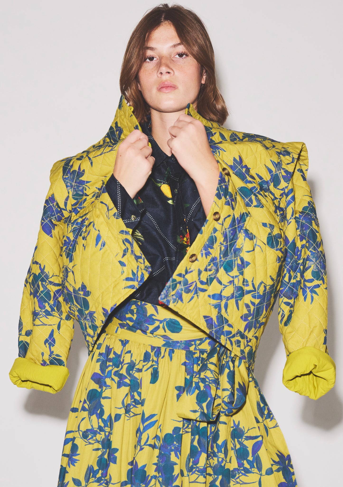 Quilted Long Sleeve Jacket