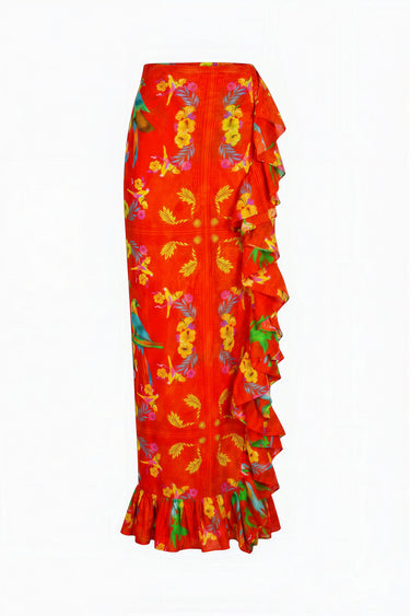 Ruffle Power Pareo™  | Cotton Gauze Coniglio Palm Beach