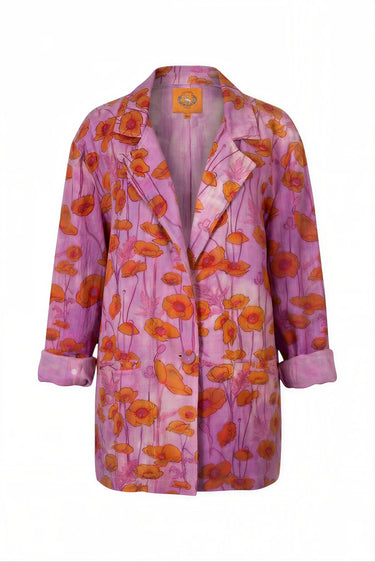 Hand Dye Mizner Blazer | Linen