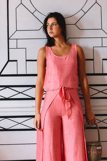 Palmo Tank | Silk Dupioni
