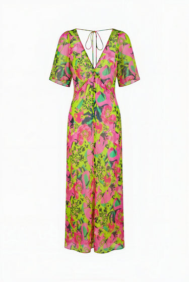 Angler Midi Dress | Viscose Georgette