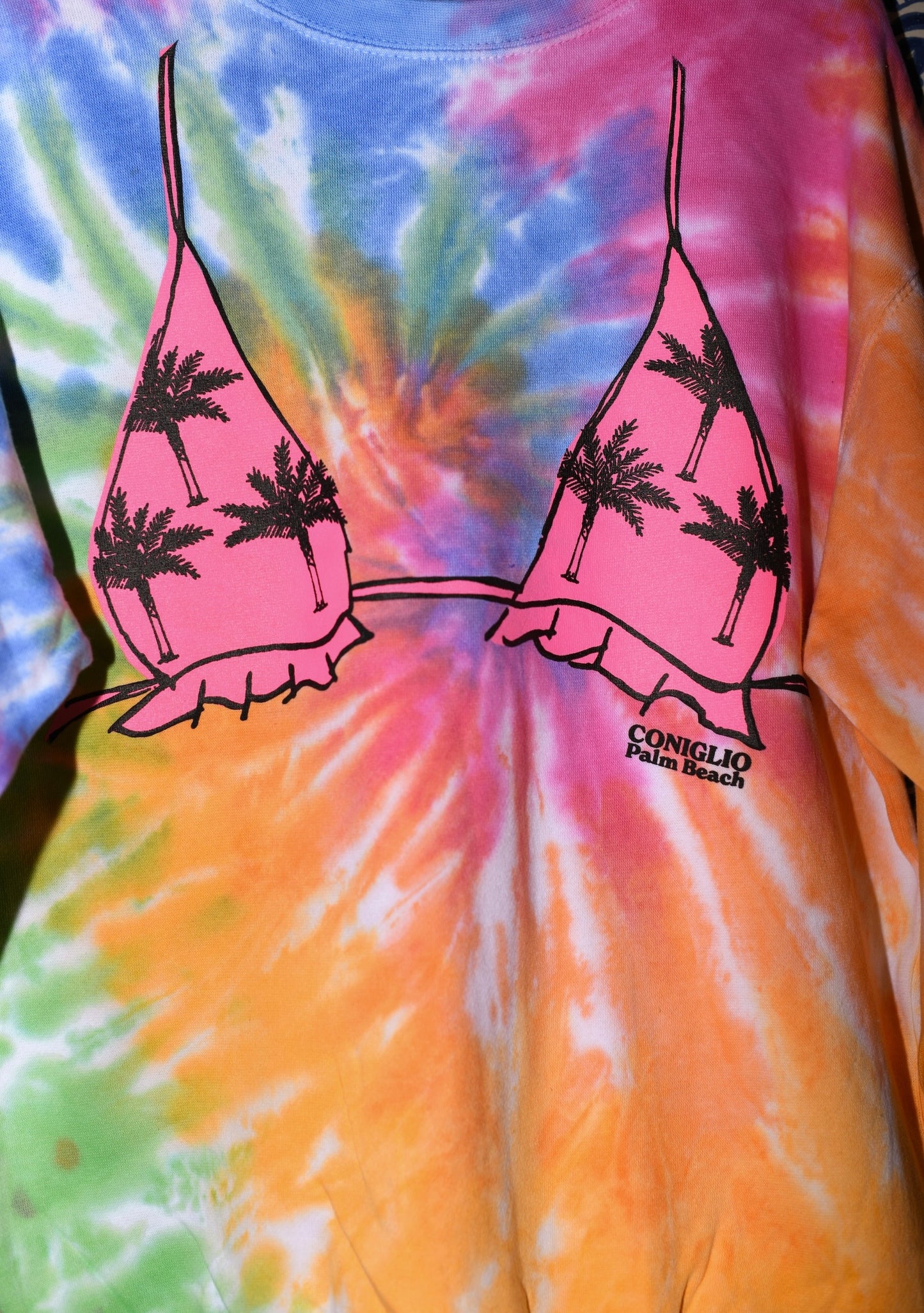 After Beach Bikini Crew Neck | Tie Dye