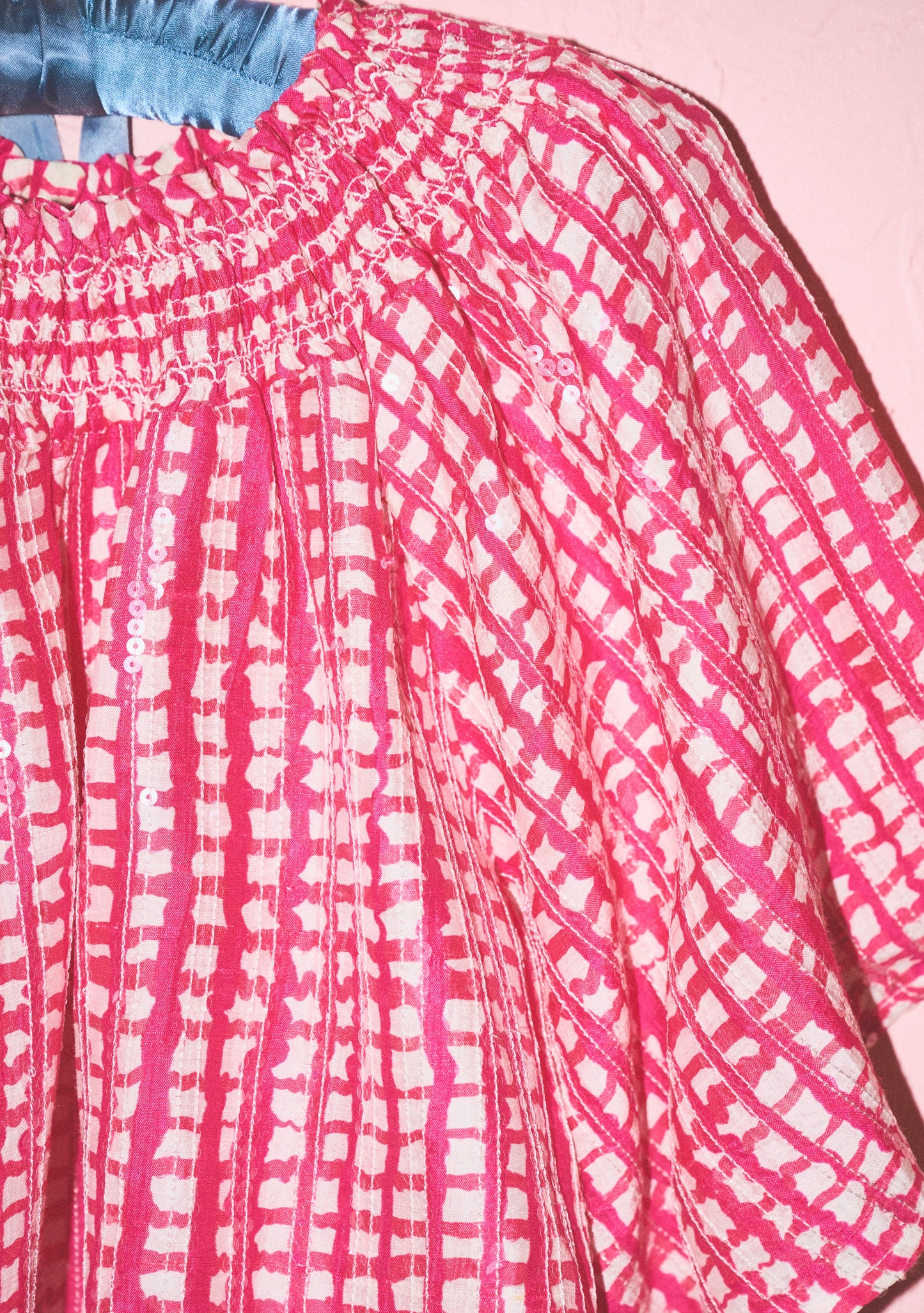 Flagler Crop Top | Embellished Silk Dupioni