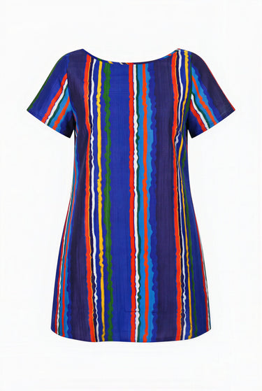 Short Sleeve Dune Mini Dress | Silk Dupioni Coniglio Palm Beach