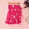 Mini Ruffle Power Pareo in Cotton Gauze Coniglio Palm Beach