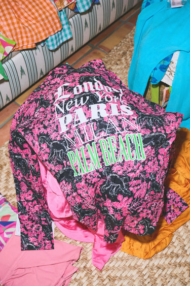 Classic Button Down | London Paris Palm Beach Graphic