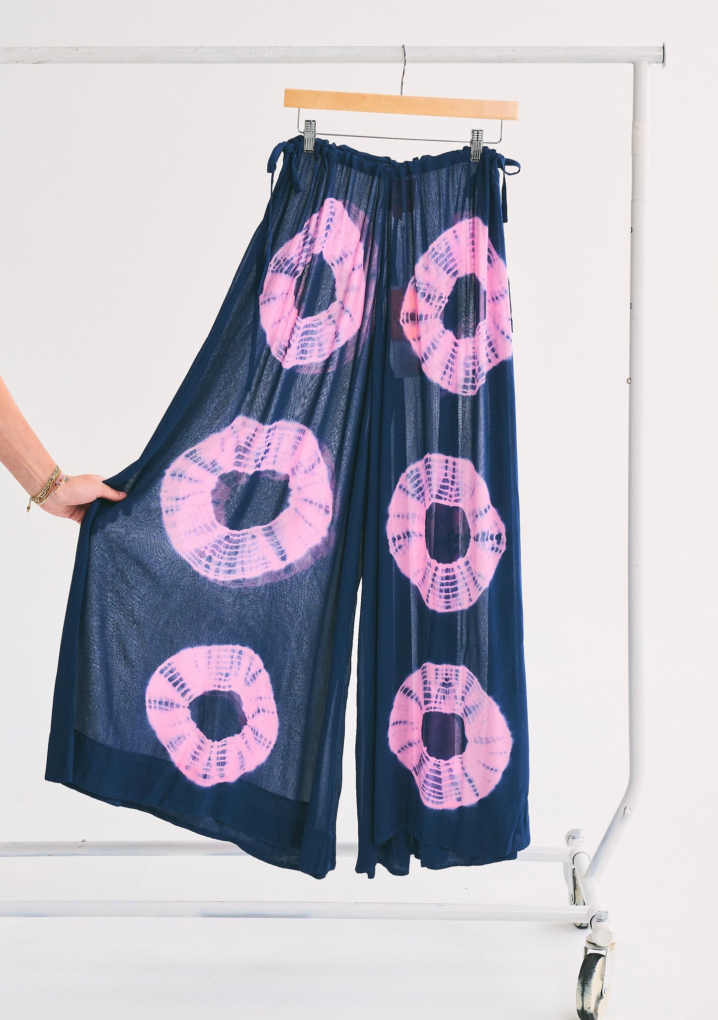 Exaggerated Wide Leg Esplanade Pant | Viscose Georgette