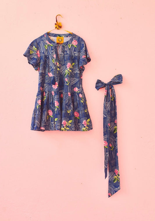 Tiered Mini Dress | Cotton