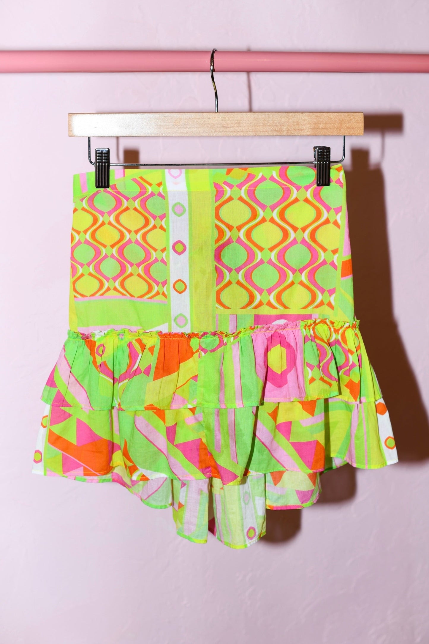 Cinch Back Mini Skirt | Cotton Voile PRISM