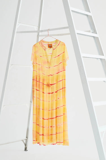Tiered Midi Dress | Viscose Chiffon Coniglio Palm Beach