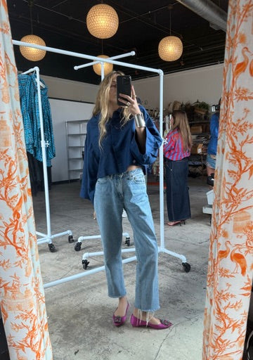 Everglades Crop Top | Silk Dupioni