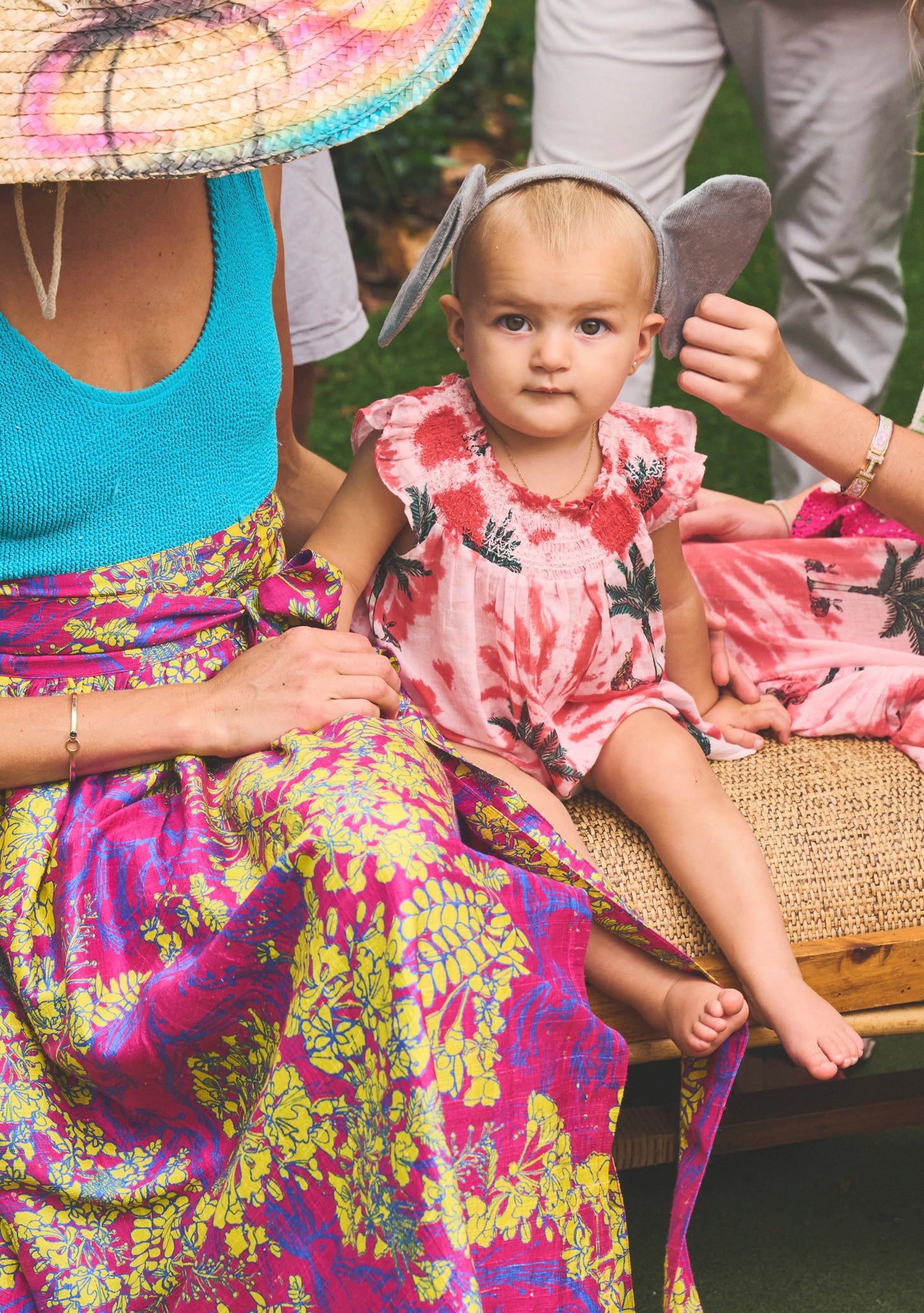 Kids Willa Smocked Mini Dress | Petit Palm Colony Pink Tie Dye