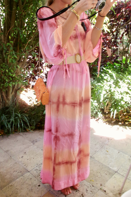 Short Sleeve Delray Maxi Dress | Viscose Georgette