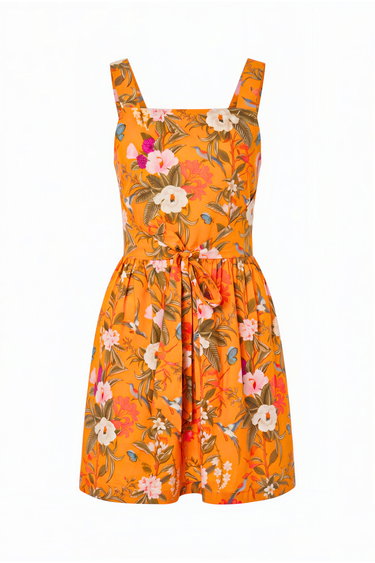 Mini Pinafore Dress | Cotton Poplin