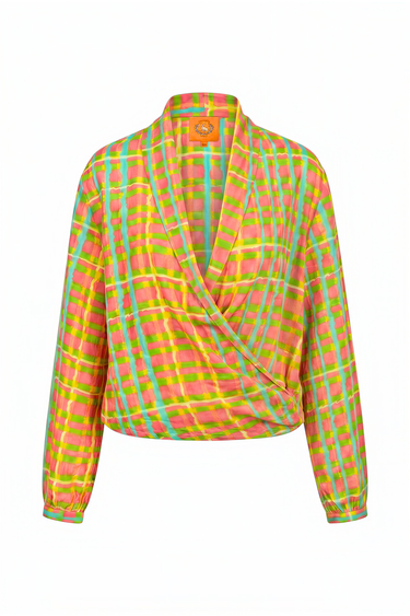 Surplice Wrap Top | Silk Habotai