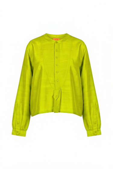 Modern Layering Crop Top | Silk Dupioni