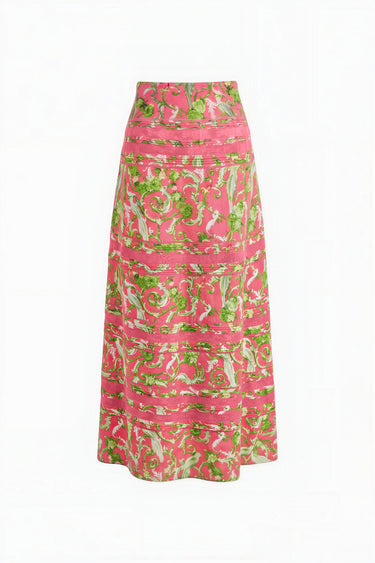 Monroe Adjustable Bustle Maxi Skirt | Cotton Voile
