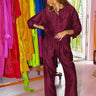 Beach Pant | Silk Dupioni Coniglio Palm Beach