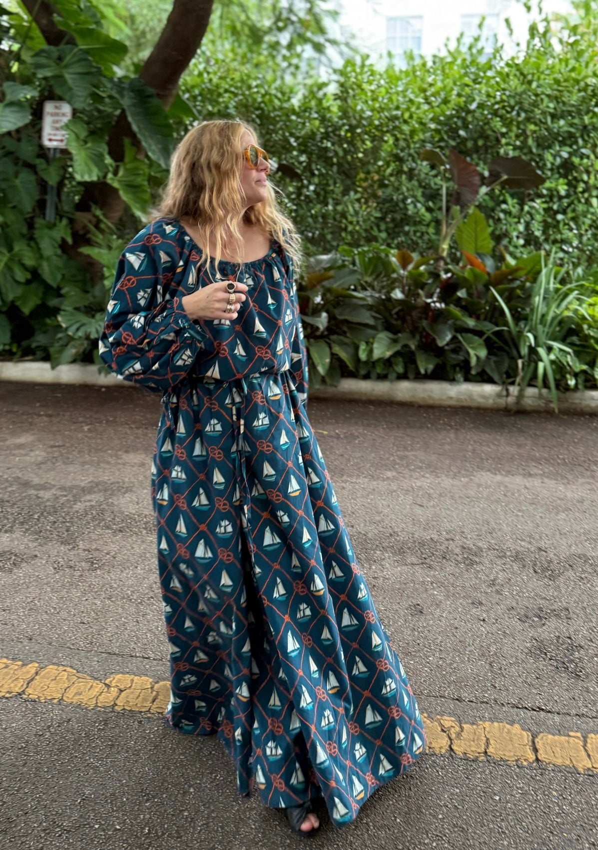 Exaggerated Wide Leg Esplanade Pant | Cotton Poplin