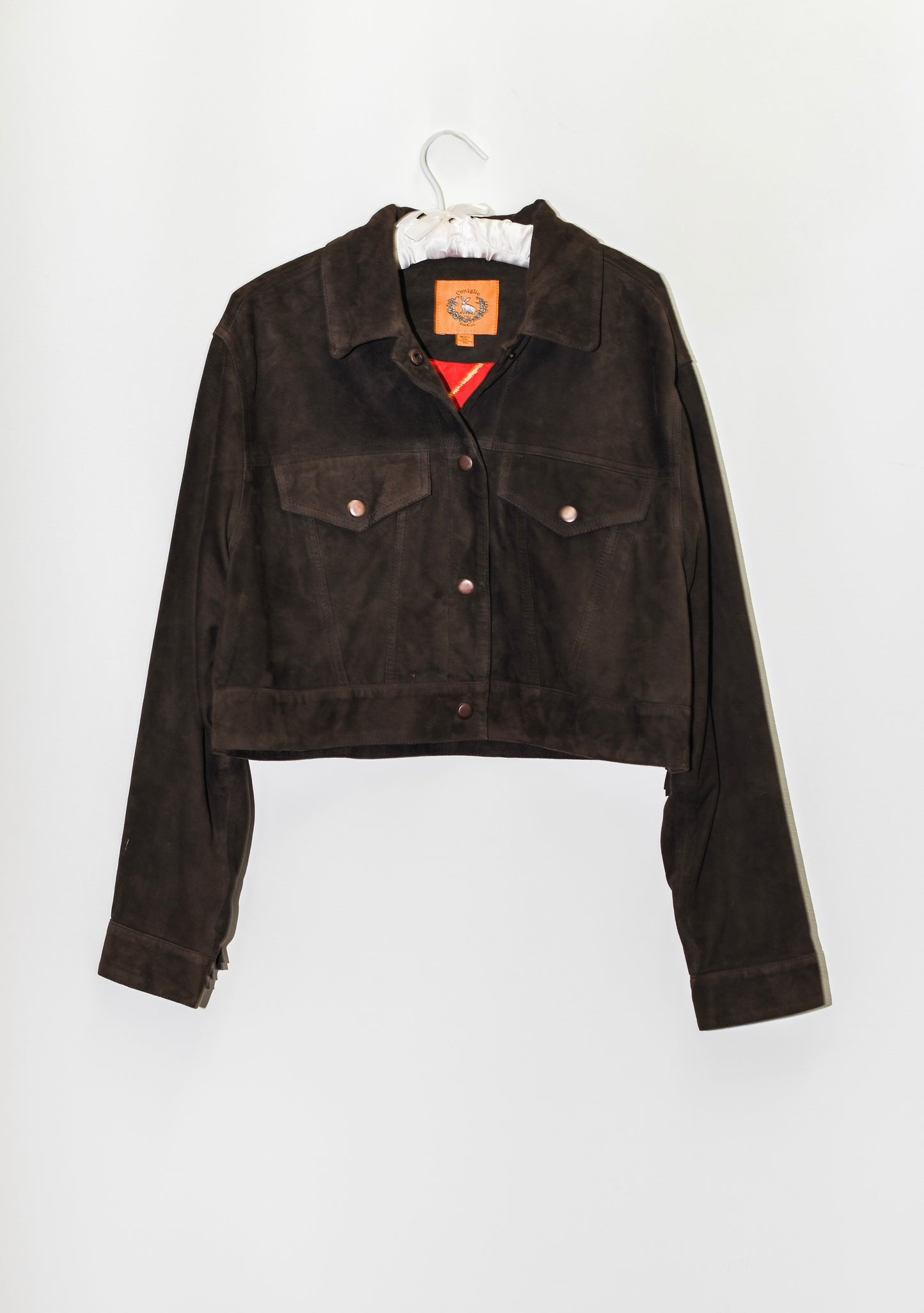 Barefoot Fringe Jacket | Suede