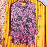 Classic Button Down | Viscose Satin Coniglio Palm Beach