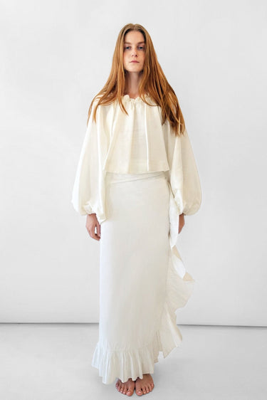 Ruffle Power Pareo™ | Silk Dupioni