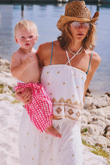 Swing Micro Mini Skirt | Silk Coniglio Palm Beach