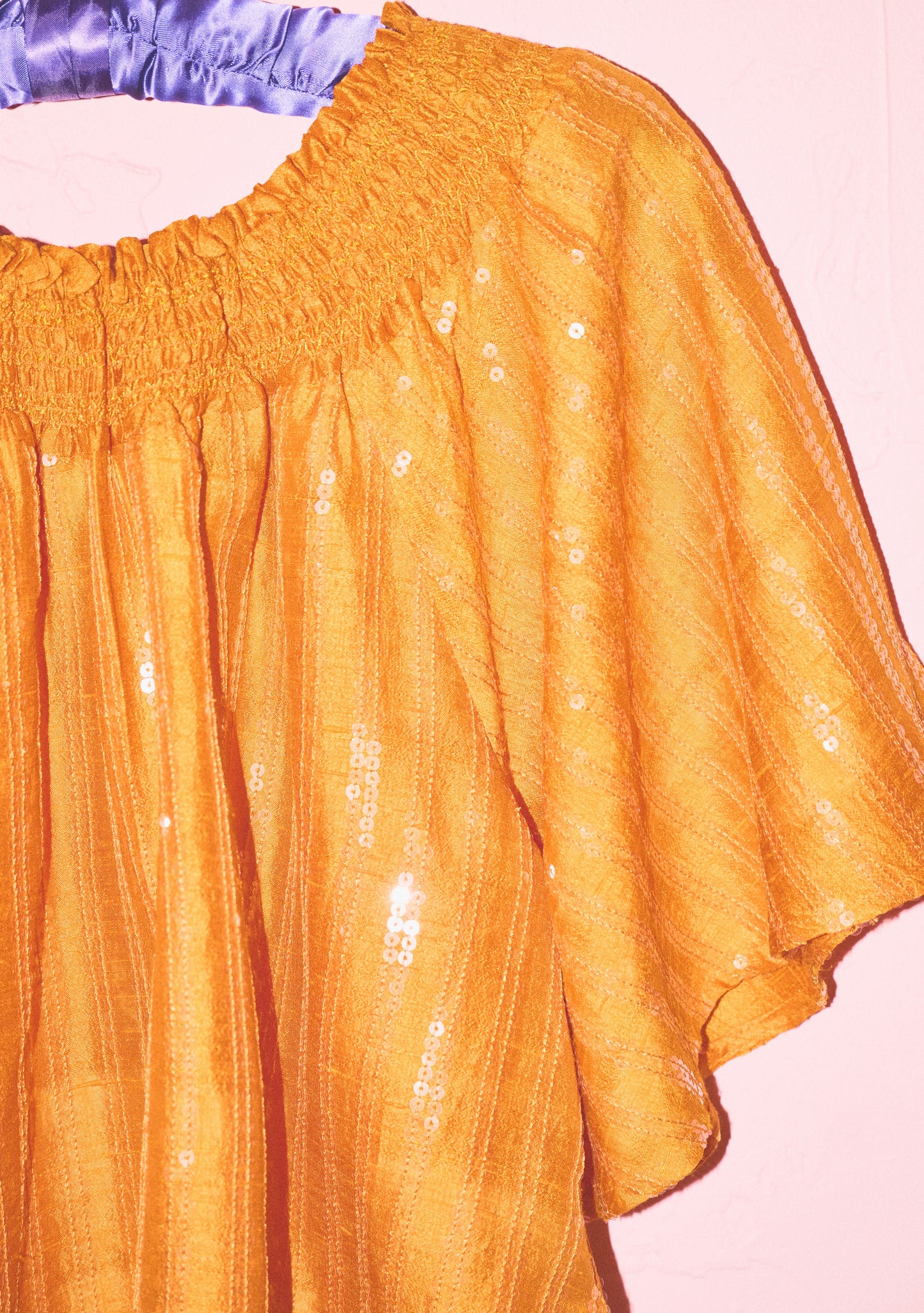 Flagler Crop Top | Embellished Silk Dupioni