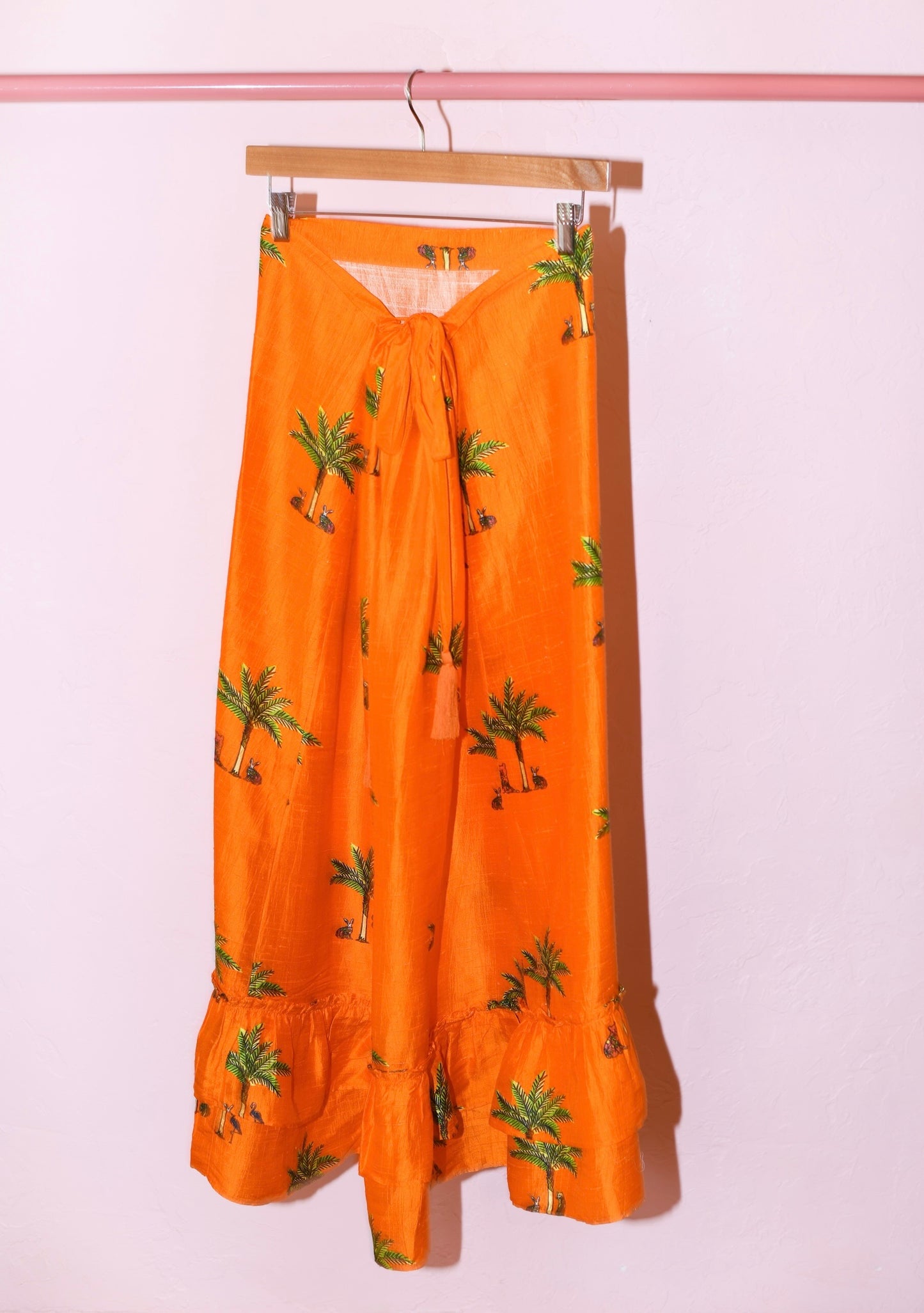 Cinch Back Midi Skirt | Silk Dupioni