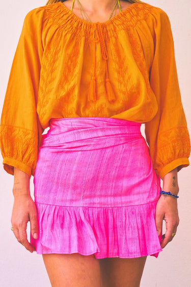 Delray Blouse | Linen Coniglio Palm Beach
